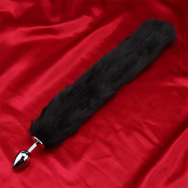 Fox Tail Anal Plug In Adult Games , Stainless steel Anal Pleasure Bead Butt Plug Stimulator Sex Products Flirt Toys For Women Fox Tail Anal Plug In Adult Games , Stainless steel Anal Pleasure Bead Butt Plug Stimulator Sex Products Flirt Toys For Women
