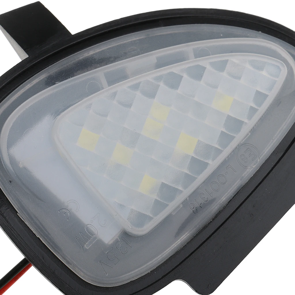 2x High Power White LED Side Mirror Puddle Lights For Vw Golf 5 6