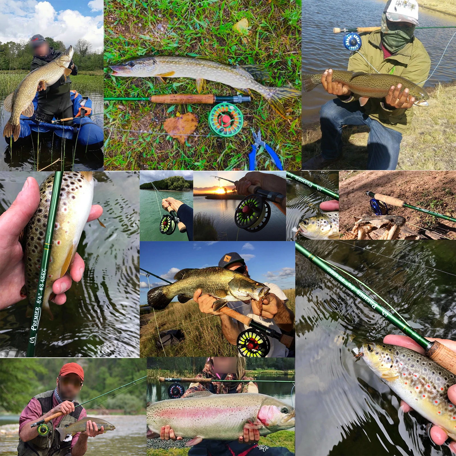 Комплект рыболовной удочки Maxcatch Premier комплект катушки|rod shaft|reel greenrod free |