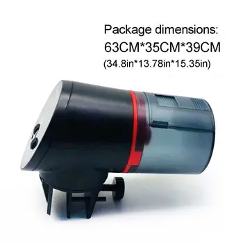 

Rechargeable Automatic Fish Feeder Timer with USB Charger Cable Mini Fish Food Dispenser for Aquarium or Fish Tank