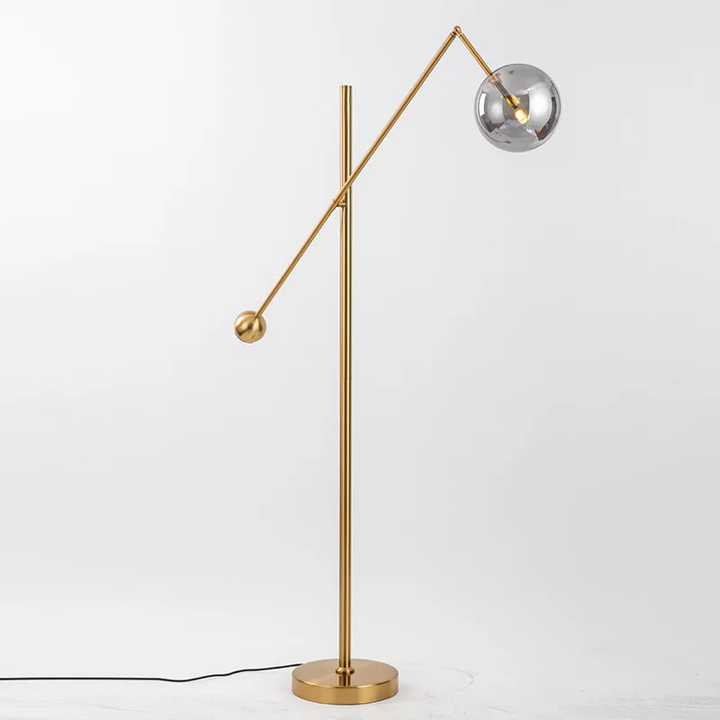 Creative Simple Floor Lamp Glass Ball Standing Lamp For Living Room