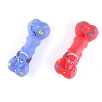 

Cute Pet Bones Dog Toys Sound Squeaky Chew Accessories Interesting Toy Mascota Yorkshire Jouets Chien For Dog Training BB50DT