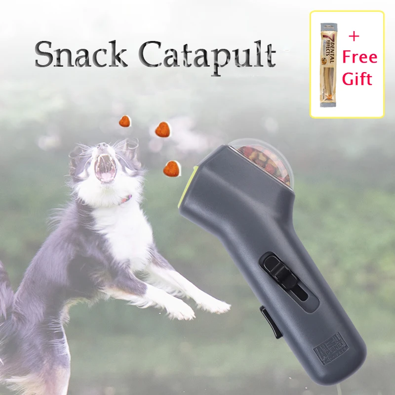 Funny Dog Snack Catapult Pet Toys Dog Cat Treat Launcher Snack Food