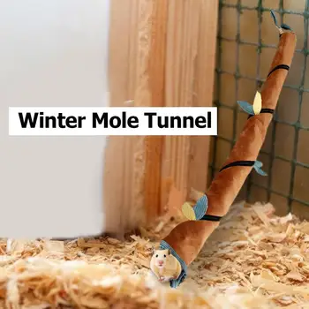 

Branch Shaped Hamster Tunnel Guinea Pig Hanging Jungle Nest Swing Loft Bed Suede Plush Winter Warm Small Pet Supply