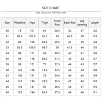 Brand Men's Loose Jeans Plus Size 44 46 48 Classic Smoky Grey High Waist Business Straight Casual Denim Pants Male Trousers 2
