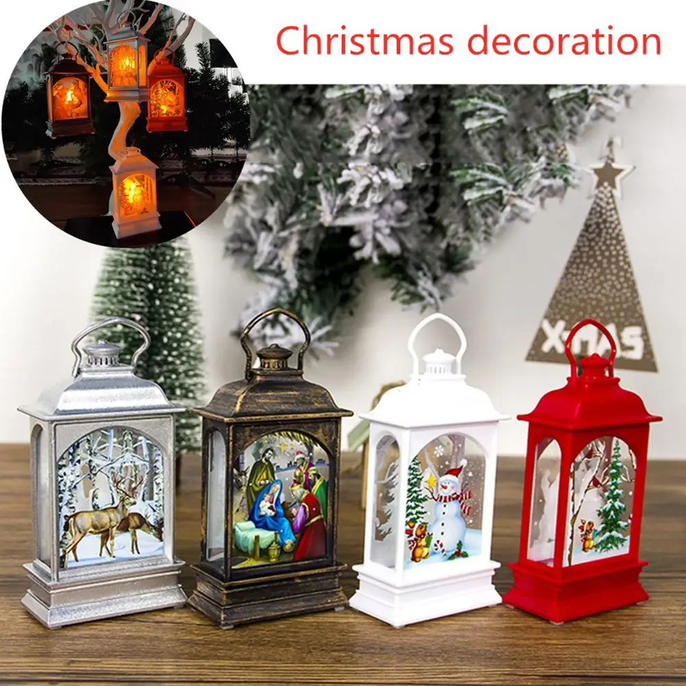 

Transparent Coloured Drawing Lantern for Home Tea Light Christmas Tree Decoration