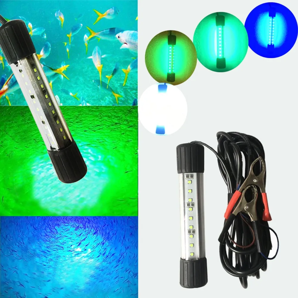 12V 30W 1200LM Fishing Underwater Submersible Night Light Fish Finder LED Light Winter Fishing