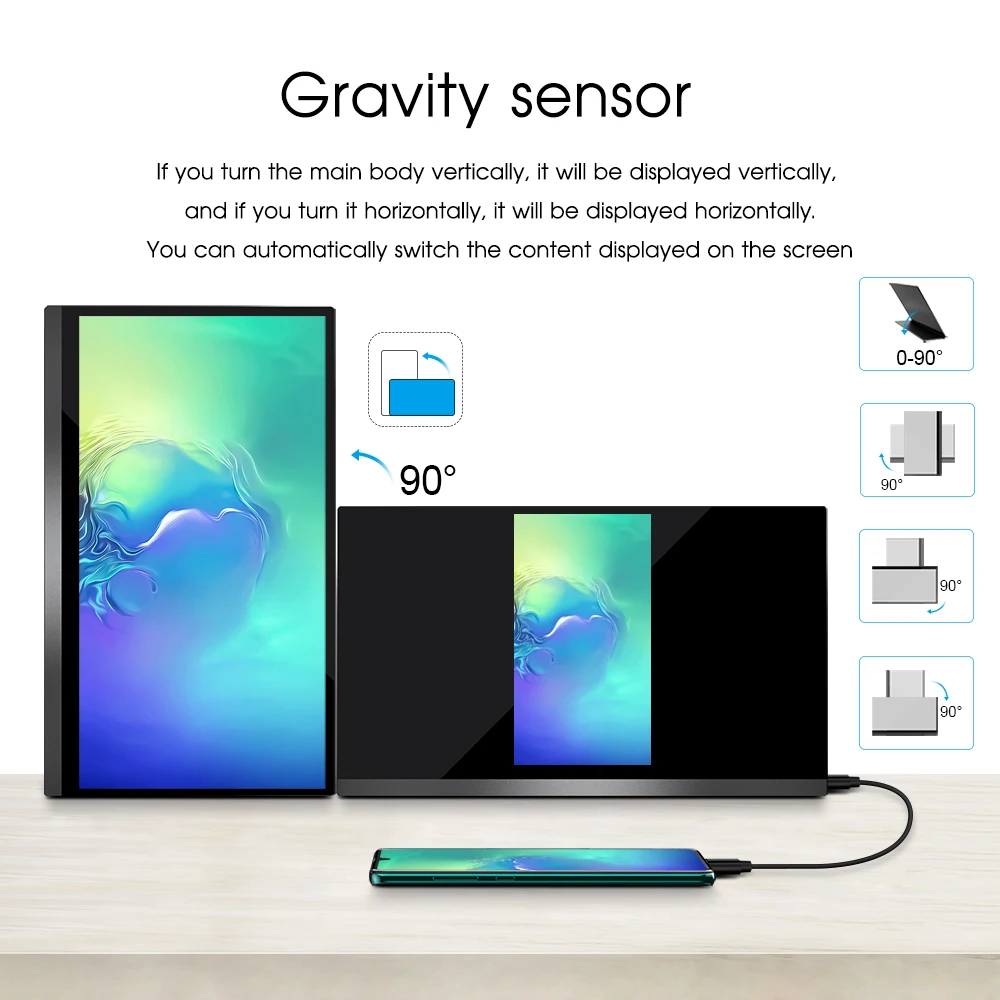 UPERFECT 15.6 ġ  Ʈ 4K ޴  IPS ġ ũ USB ÷ G- HDMI PS4 PS5 x ڽ PC Ʈ