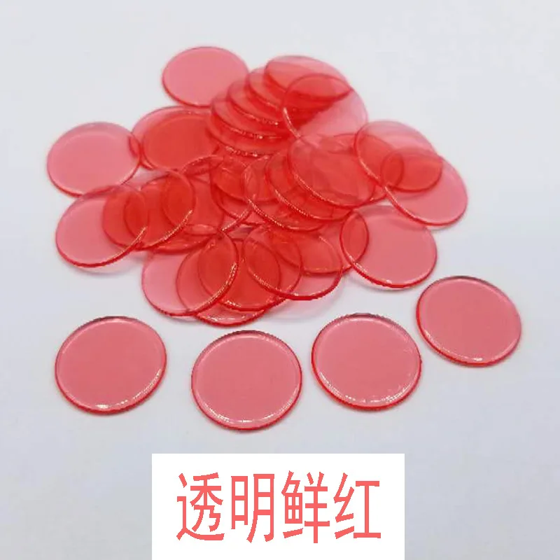 19 размер пластиковый чип прозрачные цветные чипы шт игра валюта бинго игровые аксессуары обучающая пластиковая валюта