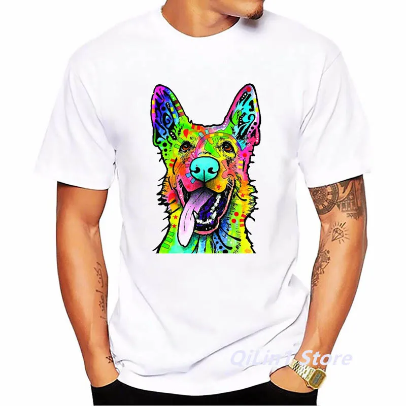 

Watercolor Dalmatian/Italian/Bull Terrier/Schnauzer Spinon Print T-Shirt Men Funny Tshirt Homme Harajuku Shirt Kawaii Clothes
