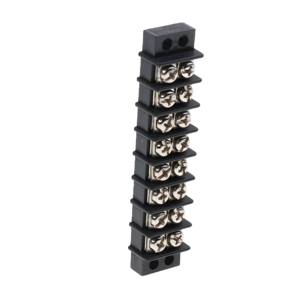 Marine Boat 8Position 450V 30A Double Row Terminal Block Screw Bus Bar