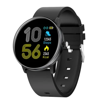 

MX6 Smart Watch Men Women Blood Pressure Heart Rate Monitor IP68 Waterproof Sport Watch Black Silicone