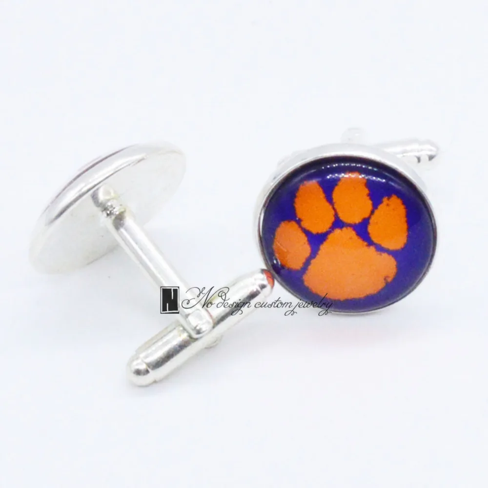 

Hot Sale Clemson University NCAA Cufflink Cuff Link Men's 3 Pair Free Shipping Biggest Promotion CUF0077