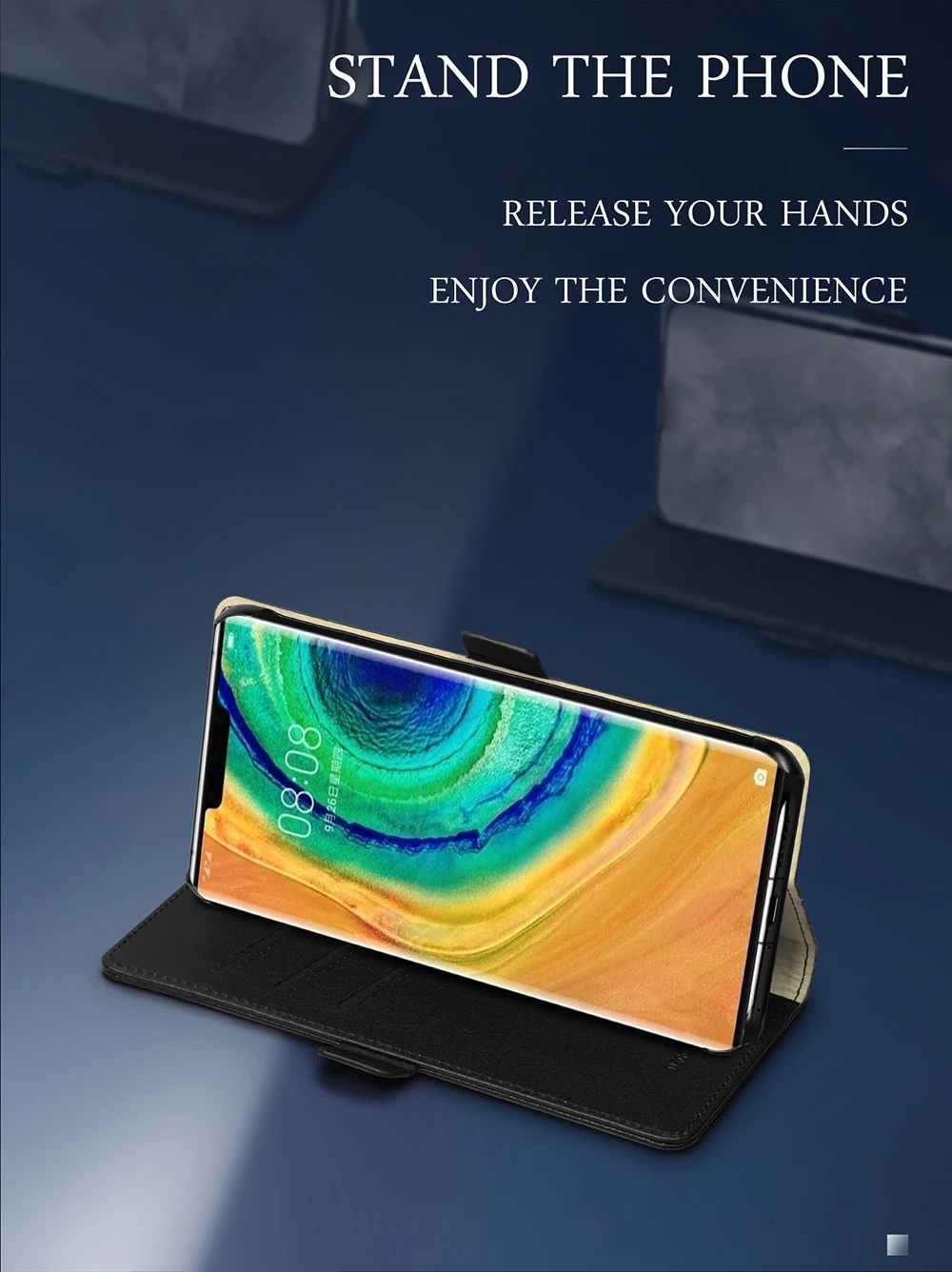 Роскошный кожаный чехол для телефона в деловом стиле для huawei mate 30 20 Pro, Стильный чехол ручной работы с отделениями для карт, откидной Чехол-книжка для P30 Pro Lite