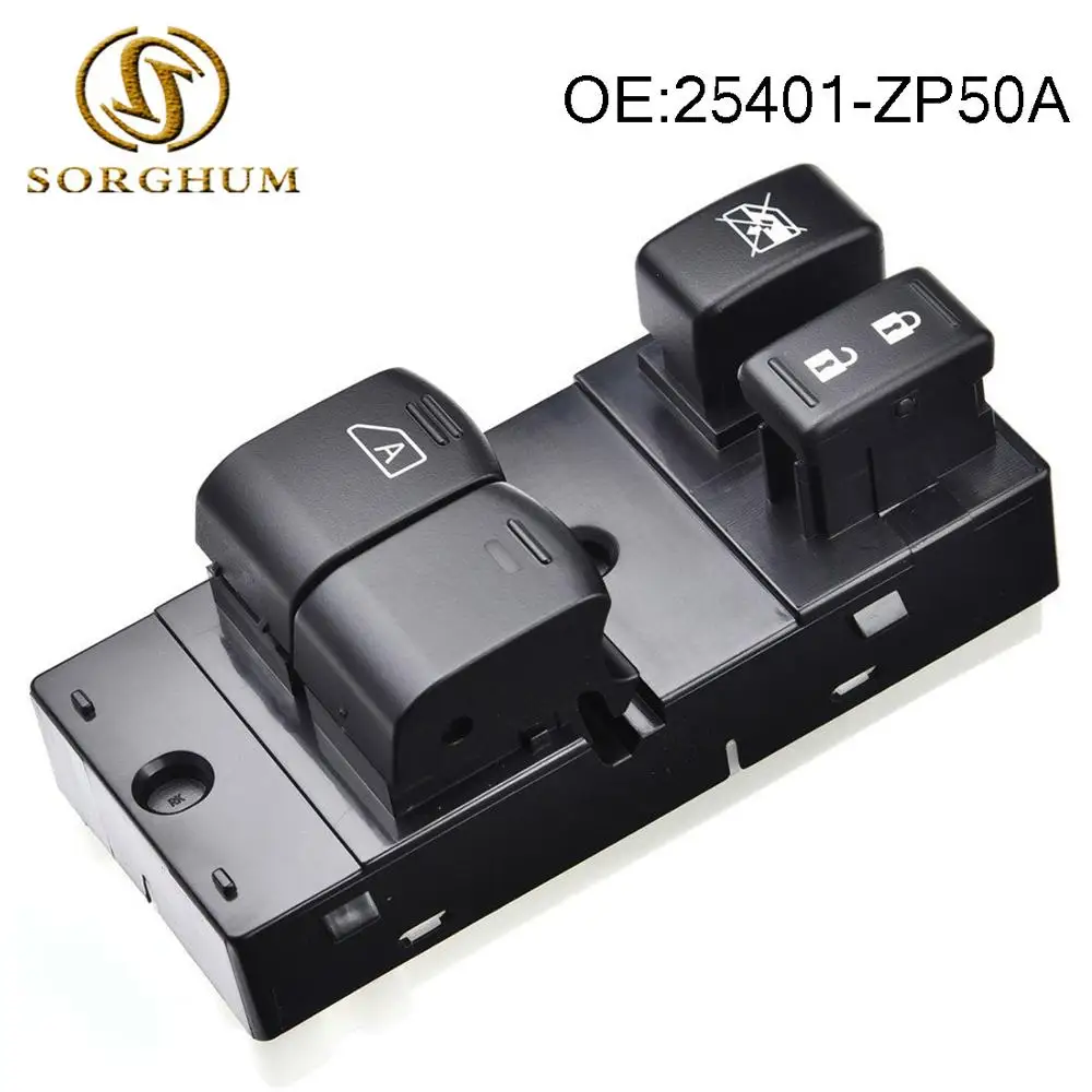 Aukson Power Window Master Control Switch 25401-ZP50A Fits for Nissan Frontier 2007-2012