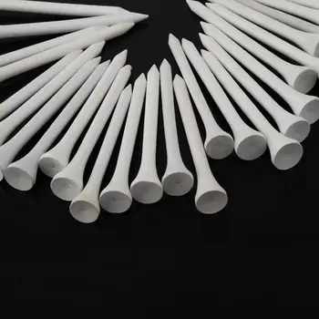

10pcs Outdoor White Striped Digital Scale Golf Wooden Professional Golf Tees Aids Accessory Training Golfer System Y0D5