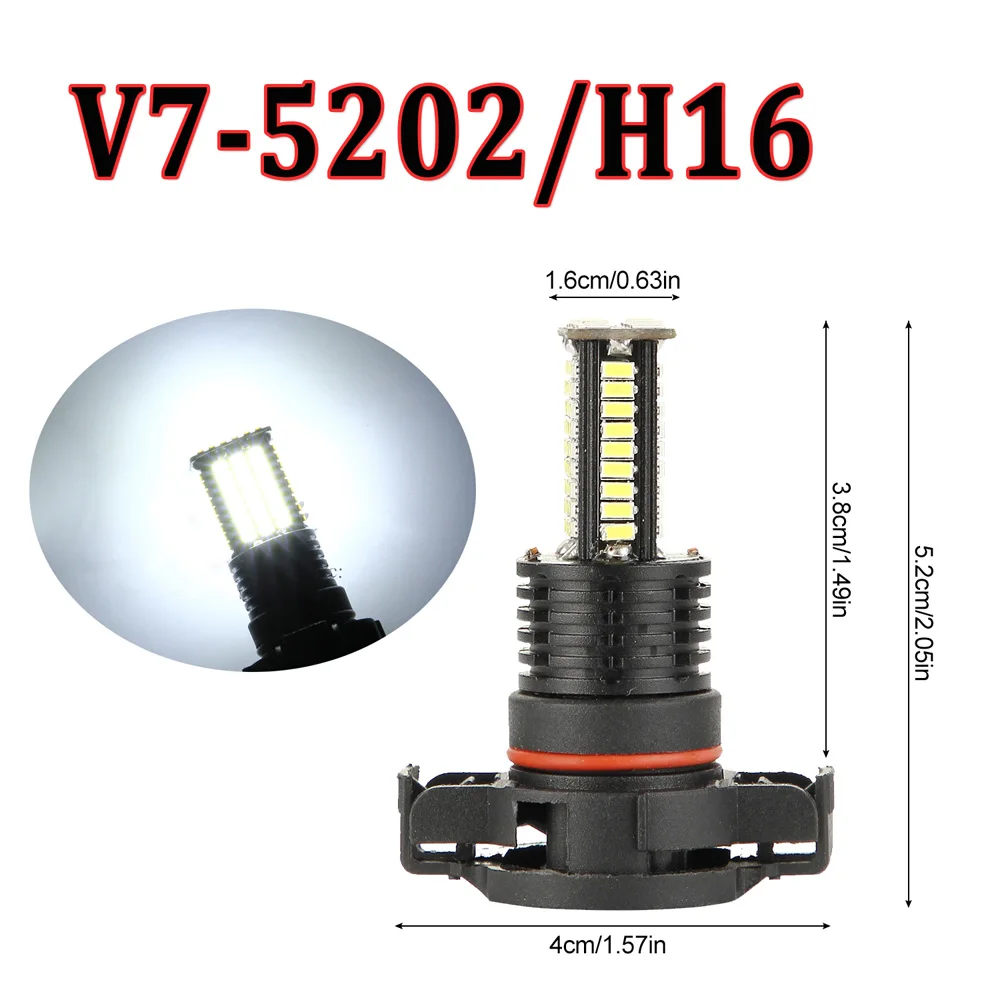 2x 12 V-24 V 55 Вт авто светодиодный туманов светильники 6000K 3200LM IP68 лампы для Toyota Ford комплект
