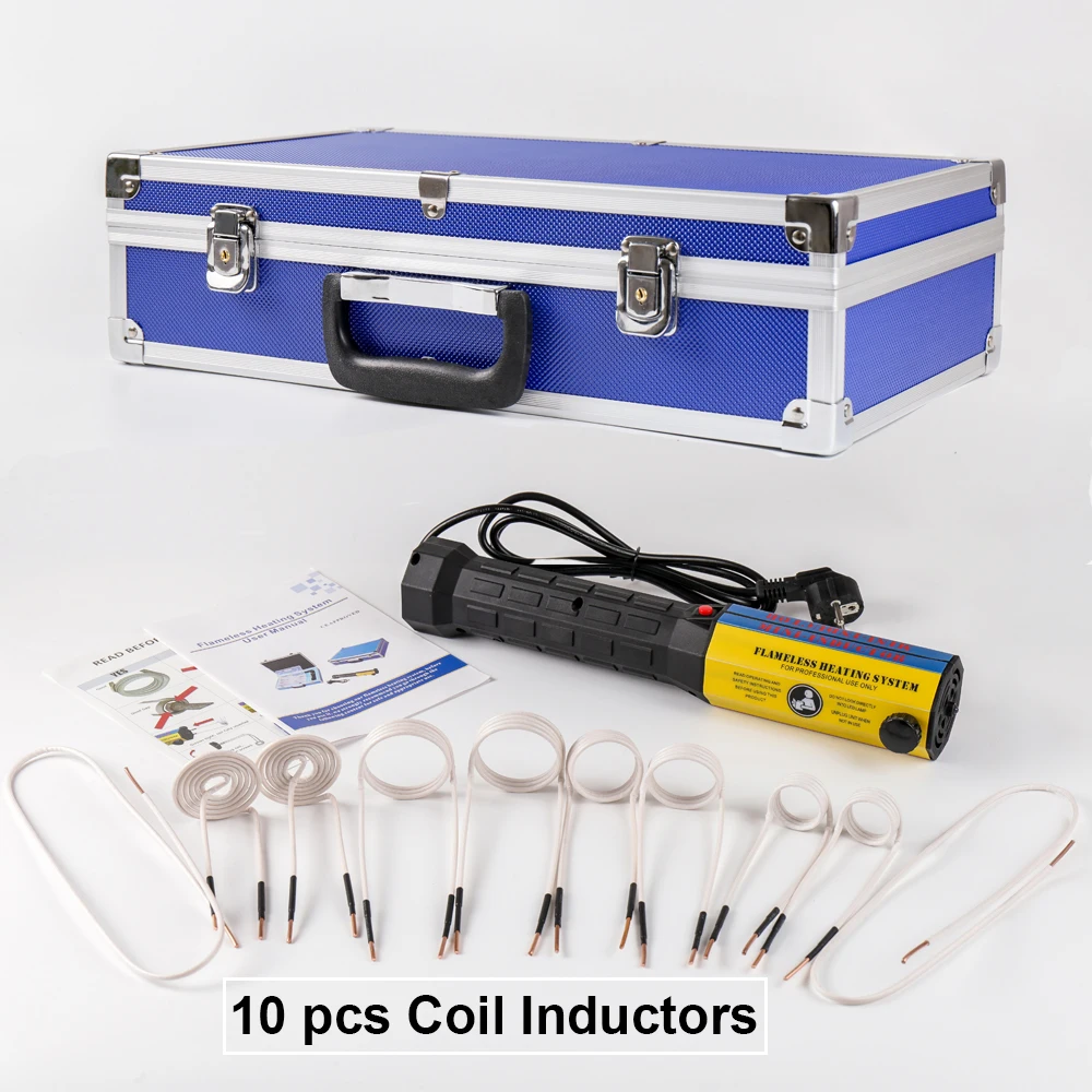 

1000W 1KW 220V Flameless Induction Coil Kits Heater System For Car Garage Use Bolt Heating Machine