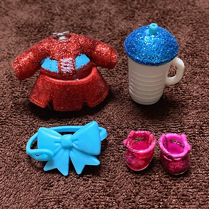 L.O.L. SURPRISE 1 Set Original Clothes Shoes Bottles Accessories Dress Suit for LOL 8 cm Big Sister Dolls Unicorn Outfit Kid Toy 23