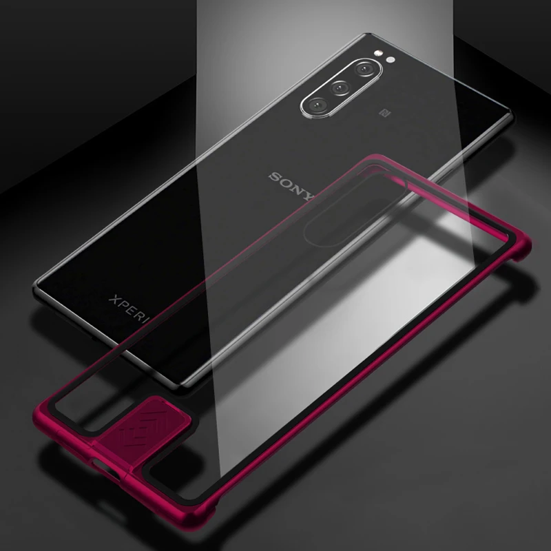 Чехол для sony Xperia 5 противоударный металлический алюминиевый бампер рамка с закаленным стеклом задняя крышка для sony Xperia 5 Чехол