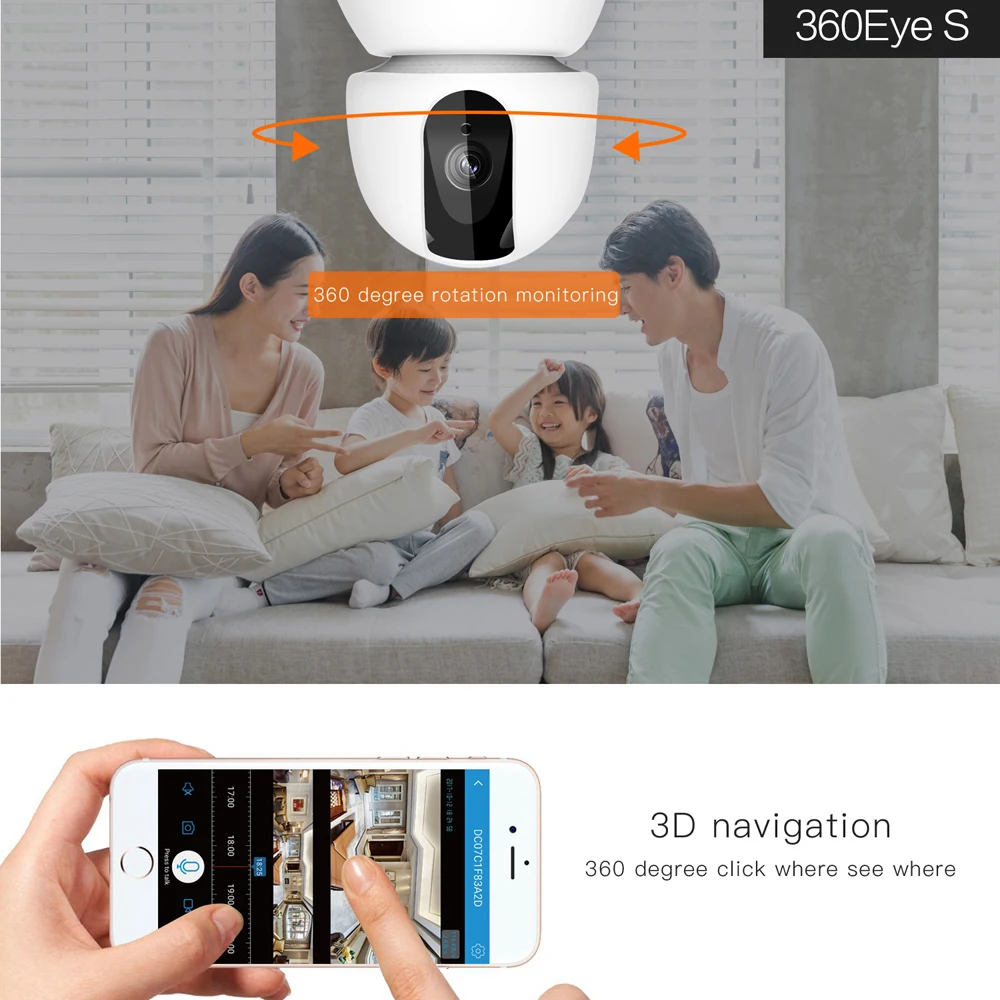 Home Security IP Camera Wireless Smart WiFi Camera 1080P WI-FI Audio Record Surveillance Baby Monitor HD Mini CCTV Camera onvif