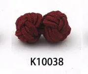 K10038 Цвет 31-49, новинка, шелковые узлы, запонки, ручная работа, эластичная двойная веревка, шаровая манжета, пуговицы для мужчин, рубашки, подарок на день рождения, вечерние - Окраска металла: K10038