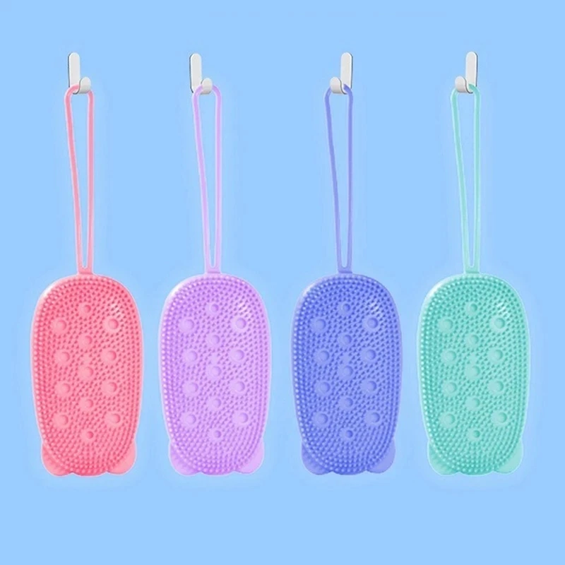 

Силиконовая Двухсторонняя щетка для ванны, прочный безболезненный многоразовый мягкий удобный и простой дезактивация