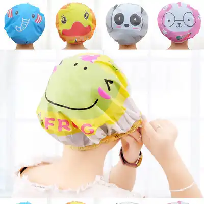Cute Cartoon Shower Cap Women Children Hat For Baths And Saunas Lace With Elastic Band Spa Cap Protective Bath Cap Bathroom Aliexpress