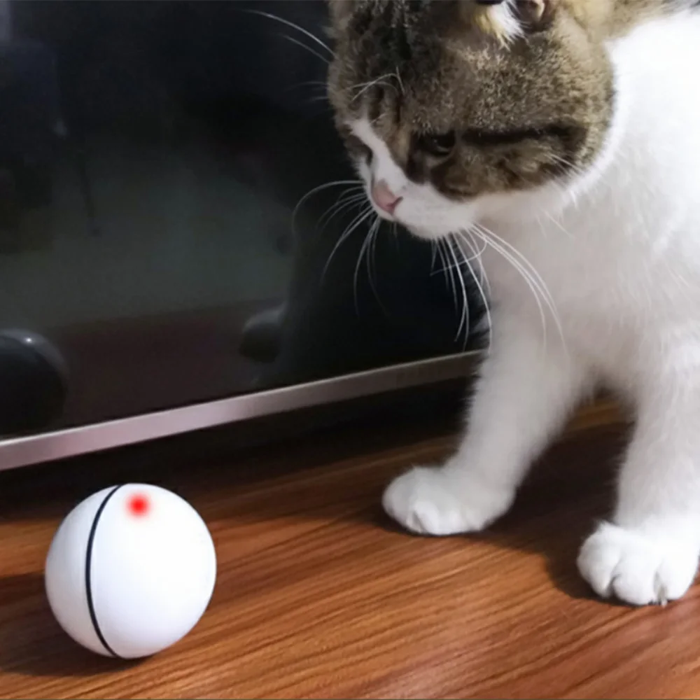Pet Cat мяч игрушка электрический мяч со светодиодом usb зарядка Умный кот автоматический тренировочный мяч цифровые игрушки кошки поставка зоотоваров