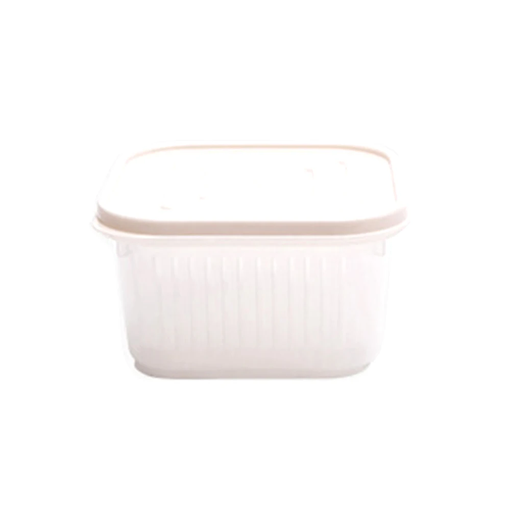 

Onion Garlic Kitchen Storage Non Slip Organizer Vegetable Refrigerator Crisper Square Home Drain Sealed Box Container For Ginger