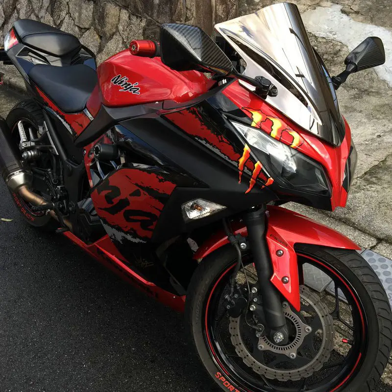 Ветра Экран для 2013 Kawasaki Ninja EX 300 EX300 ветер Экран дефлекторы лобового стекла