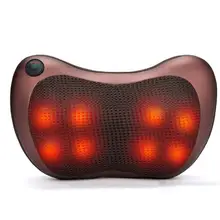 

Multifunctional car home cervical spine massager, neck, waist and back heating, kneading acupressure massage pillow health care