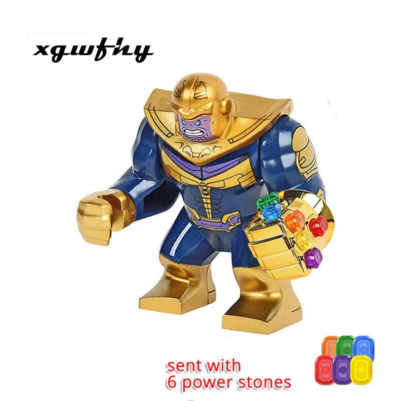 

Superhero Infinite War Avengers Large Anti-Hulk Armor Iron Man Fighter Unlimited Gloves Venom Mini Block Toys Characters JM93