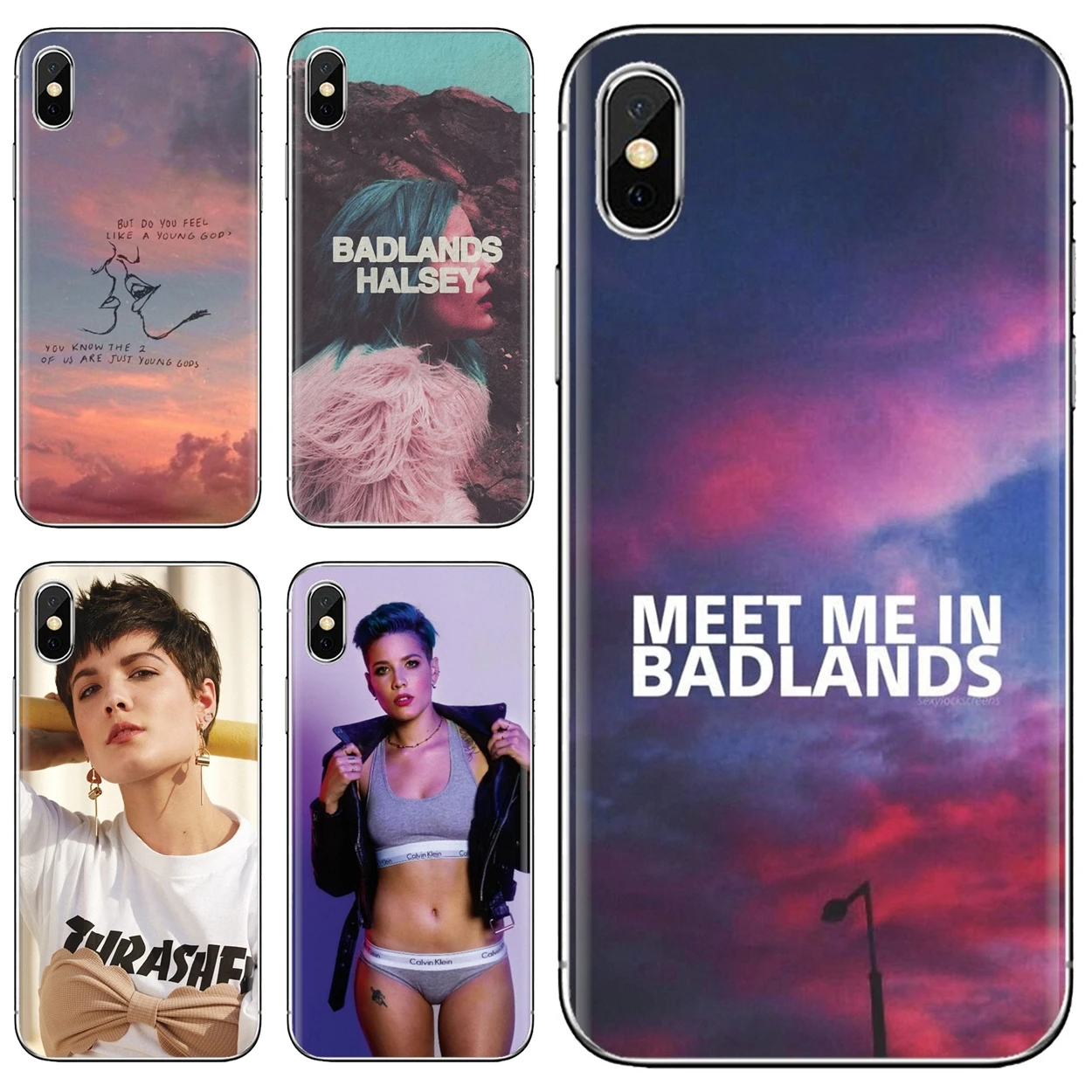 Винтажный Мягкий силиконовый чехол для телефона с принтом Halsey Badlands Xiaomi Mi A1 A2 A3 5X 6X