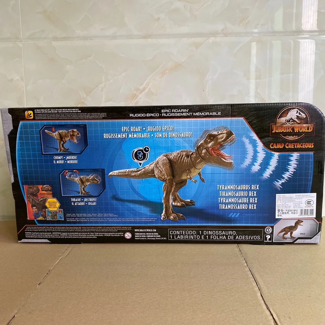 Jurassic World T-Rex Rugido Épico, Mattel