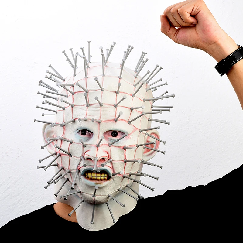 Hellraiser Scary Pinhead Latex Mask 4