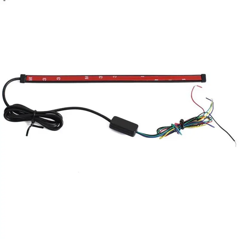 

Switchback Lamp Strip Light Tail Brake Flowing Turn Signal Red & Amber DC12~24V Motorcycle