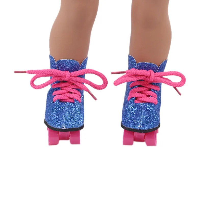 Doll Skate Shoes 12 Colors Ice Skate Blade Handmade For 18 Inch