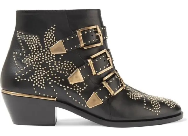 As Pic Botas Mujer; коллекция года; осенние ботинки челси; ботильоны для женщин на среднем каблуке; Bota Feminina; женская обувь с острым носком; Zapatos De Mujer - Цвет: As Pic