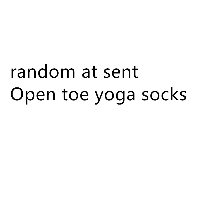 random Open toe Силиконовые Нескользящие частицы, носки для йоги, пять пальцев на лодыжке, носки для тренажёрного зала, спортивные носки, женские, в горошек, профессиональные носки - Цвет: random Open toe