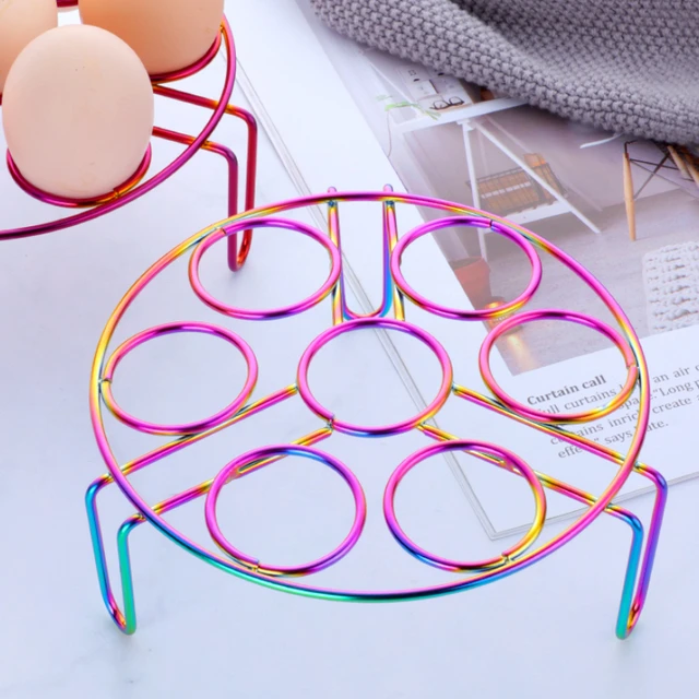 Compatible Egg Steamer Rack with Handle Silicone Sturdy Construction 9  Holes Egg Steamer Kitchen Supplies - AliExpress