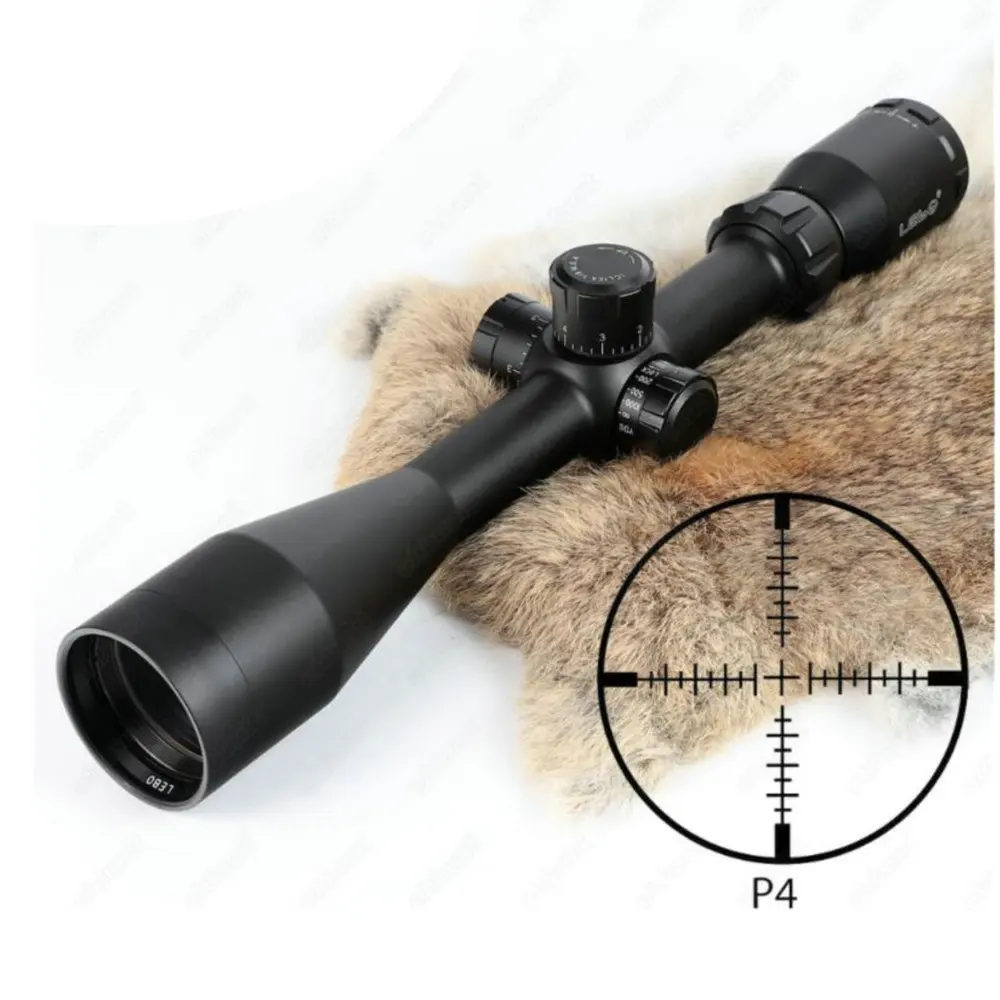 

LEBO 6-24x44 Hunting Rifle Scope P4 Glass Etched Reticle Side Parallax Adjustment Riflescopes by Accu-Lock Black Matte Finish