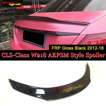 

W218 Ducktail Lip Boot Wing For Mercedes CLS-Class CLS300 CLS350 CLS63 PSM Style FRP Gloss Black Rear Trunk Spoiler Wing 2012-18