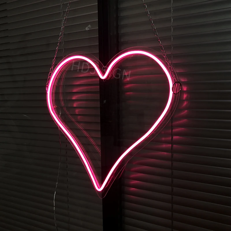 

Custom Neon Sign Light Transparent Acrylic Crazy In Love Flex Led Wall Hanging Decor Wedding Bar Lights Neon Pink Top