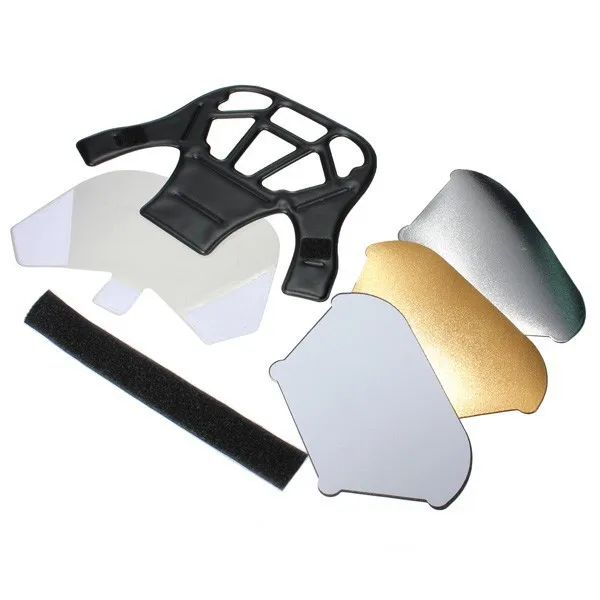 

Flash Diffuser SLR Camera Top Flash Reflector Reflector Shovel 5pcs Set Kit Flash Diffuser
