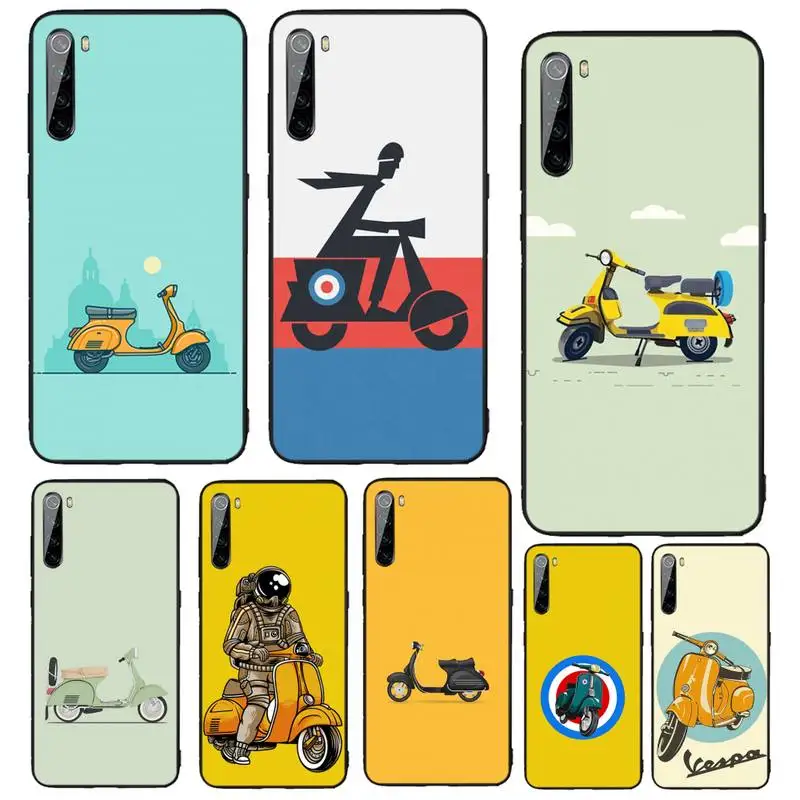 Чехол Vespa для телефона со Скутером чехол Xiaomi Redmi 10 10x Note 9 9T 9A 9S 7 8 9se 7a 8a 8t Pro Max K20 30 4G |
