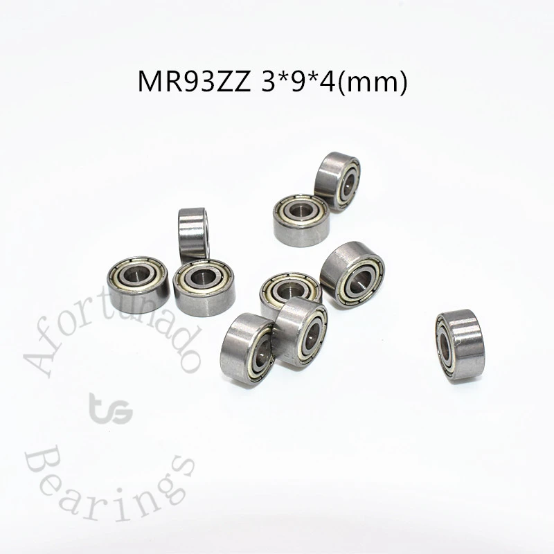 

Miniature Bearing MR93ZZ 10 Pieces 3*9*4(mm) free shipping chrome steel Metal Sealed High speed Mechanical equipment parts