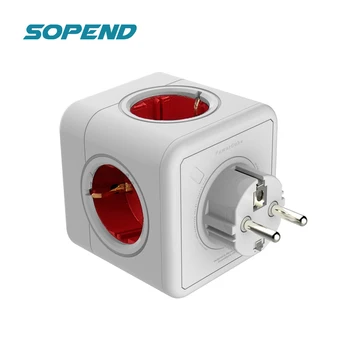 

Sopend Power Wall Outlets Power Strip Powercube Smart Socket 5V 2.1A Usb 250V Multiprise Wall 4 Outlet Extension Adapter Socket