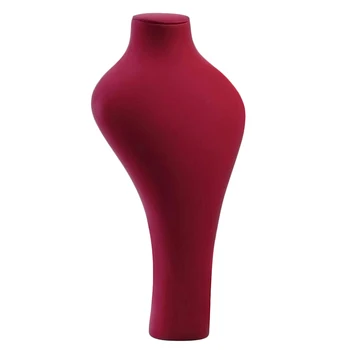 

PU leather Pendant Necklace Display Chain Holder Mannequin Bust Chain Stand Model Shop Jewelry Display Rack