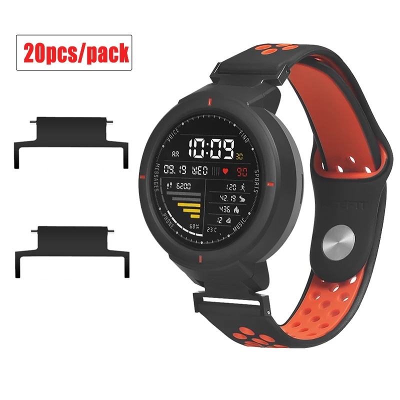 20 шт./упак. Браслет Разъем для Huami Amazfit verge ремешок разъем 20 мм ремешок до 14 мм часы ремешок аксессуары